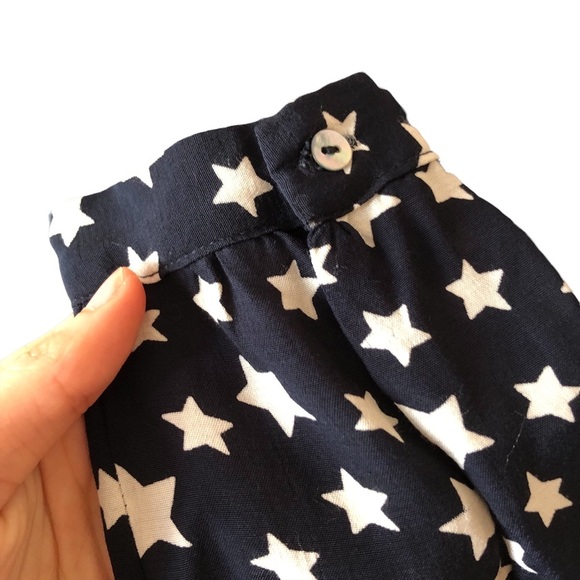 ZARA Star-Print button-down tie front Blouse - Picture 5 of 9